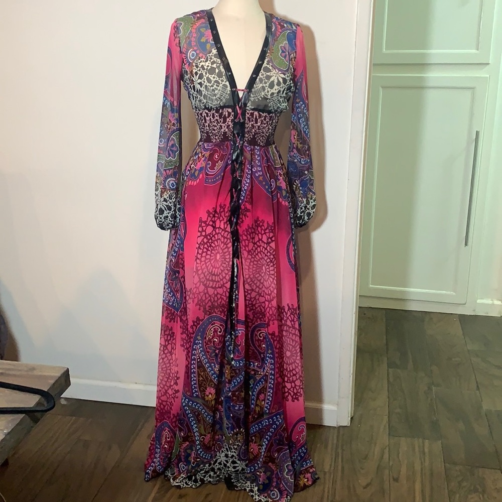 Va Va Voom Sheer Maxi Dress